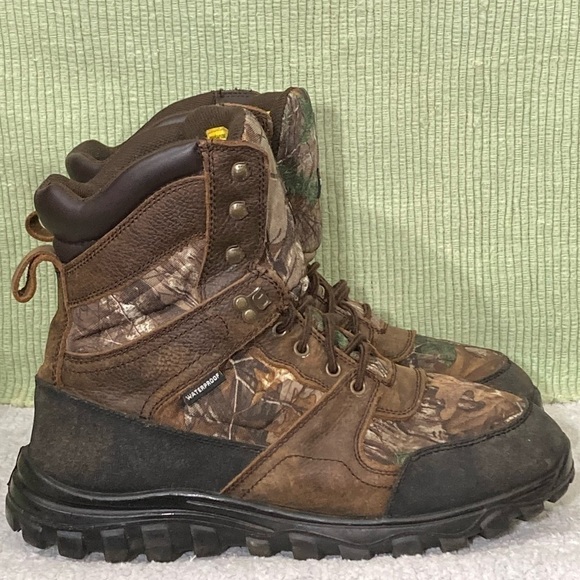 Herman Survivors Men's Camo 400g Thinsulate Ultra Leather Outdoor Boots Sz US12 - Picture 1 of 12